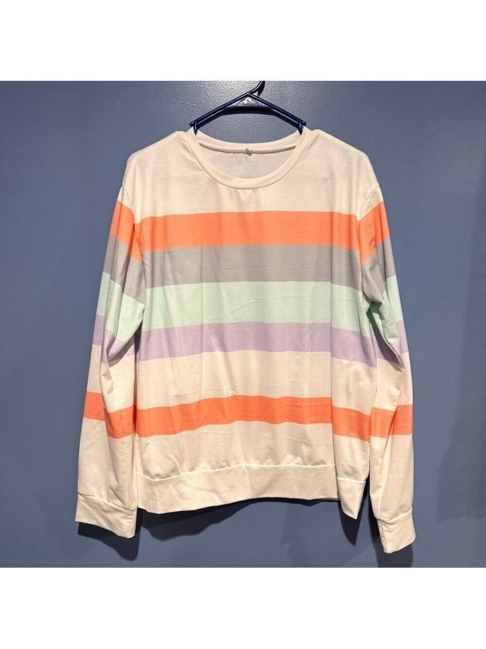 Multicolor Striped Long Sleeve Shirt - Medium